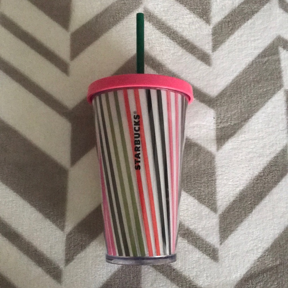 A new reusable rainbow Starbucks cup.